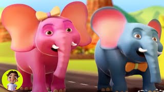 Ek Mota Hathi Song एक मोटा हाथी Kids Rhymes in Hindi and Elephant Video [upl. by Annazus]