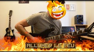 Johnny Hallyday  Allumer le feu  Cover guitar  nouveaux solos [upl. by Urbas]