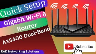 How to Set up TPLink Archer AX73 Dual Band Gigabit Wi Fi Router  UrduHindi [upl. by Enawtna]