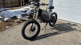 DIY Enduro Ebike Build Video Stealth Bomber Ebike qs 273 [upl. by Narmak]