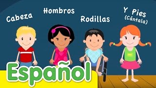 Cabeza Hombros Rodillas Y Pies Cántala  Canciones Infantiles  Super Simple Español [upl. by Ttessil]