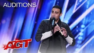 Medhat Mamdouh Beatboxes While Playing The Recorder  Americas Got Talent 2021 [upl. by Raskin]