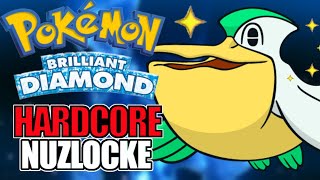 POKEMON BRILLIANT DIAMOND HARDCORE NUZLOCKE  First Playthrough  First Shiny Pokémon [upl. by Sokul]