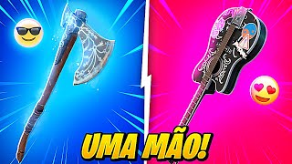 10 MELHORES PICARETAS DE UMA MÃO DO FORTNITE [upl. by Shem858]