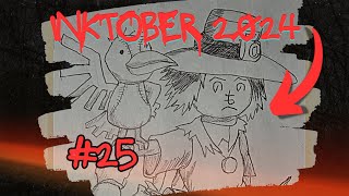 DIA 25 ESPANTAPÁJAROS  Digimon Art in INKTOBER 2024 day 25 SCARECROW [upl. by Wira]