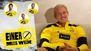 quotYour dancing crew Reus Wolf or Guerreiroquot  One gotta go with Julian Brandt [upl. by Ennalorac]