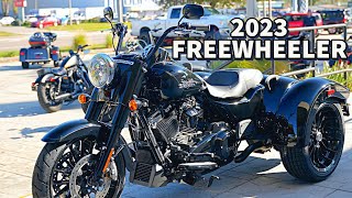 2023 HarleyDavidson Freewheeler  NEW Factory BLACKOUT  Feature Breakdown WalkAround feat Ghost [upl. by Nangatrad107]