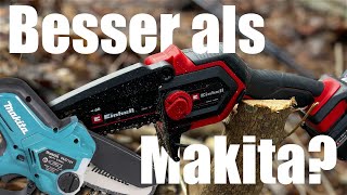 EINHELL AkkuAstkettensäge  GEPS 1815 Li  Vergleich DUC101Z  Review [upl. by Essirahc]