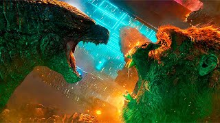 Godzilla vs Kong  Hong Kong Battle Scene  Godzilla Steps On Kong  Movie Clip HD [upl. by Meibers]