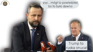 Tusk orze sam siebie a Kosiniak kompromituje tłumaczeniem ogólnie kabaretowo [upl. by Naharba694]