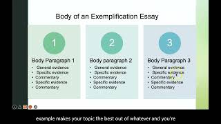 Exemplification Essay Lecture [upl. by Gnen]