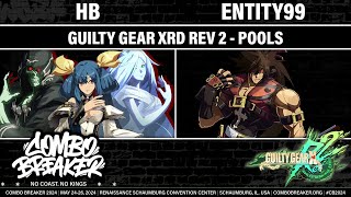 COMBO BREAKER 2024 POOLS  HB Dizzy vs Entity99 Sol  Guilty Gear Xrd REV 2 [upl. by Allerus]