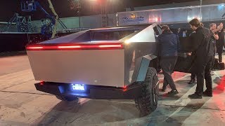 Tesla CyberTruck Test Ride [upl. by Acinimod]