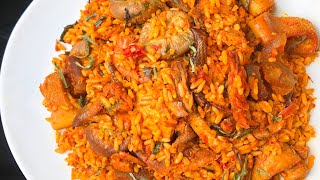 How To Make The Perfect Nigerian Palm Oil Rice Native Jollof Rice [upl. by Roane]