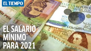 Salario mínimo para el 2021 aumentó 35 y quedó en 1014980 pesos [upl. by Garlen]