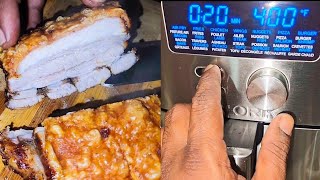 Ultimate Crispy Skin Pork Belly  Air Fryer Edition [upl. by Jinny23]