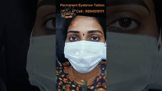 Eyebrow microblading microblading eyebrows before and after Eyebrow tattoo permanent Trichy shop [upl. by Ydal]