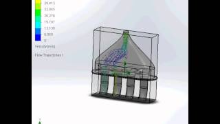 FSAE Intake Manifold Transient Flow Animation [upl. by Chuck]