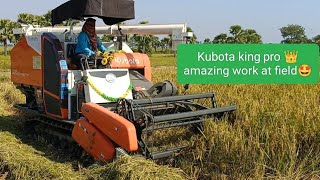 Kubota king pro working at field 🤩🤩 [upl. by Ecitnirp250]