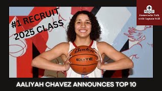 1 Recruit in 2025 Class Aaliyah Chavez Announces Her Top 10  South Carolina Womens Basketball [upl. by Orfield126]