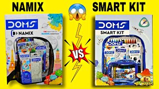 Doms Namix kit worth 750rs vs Doms Smart kit worth 500rs  Unboxing and Comparison [upl. by Ledua]