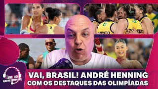 OS DESTAQUES DA QUINTAFEIRA DE OLIMPÃADAS NA LIVE DO ANDRÃ‰ HENNING [upl. by Ylim990]