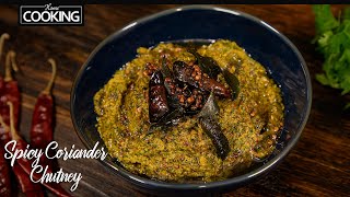 Spicy Coriander Chutney  Kothamalli Thogayal  Coriander Chutney for Rice  Easy Side Dishes [upl. by Aidnis]