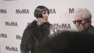 Pedro Almodóvar Rossy de Palma on the MoMA red carpet  AT THE MUSEUM [upl. by Hillier227]