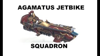 Painting Showcase Legio Custodes Agamatus Jetbike Squadron On Gyrfalcon Jetbikes [upl. by Atinahc]