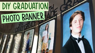 DIY Graduation Photo Banner with Cricut [upl. by Jarvey570]