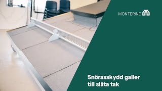 Montering Snörasskydd galler till släta tak [upl. by Attelliw]