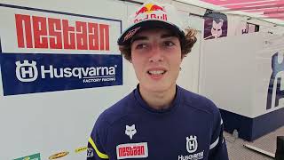 Interview Lucas Coenen  16 year old on a home GP podium at Lommel [upl. by Morgenthaler98]