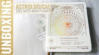 UNBOXING 2022 Astrological Planner from Magic of I  2022 Dated Moon Planner [upl. by Imehon]