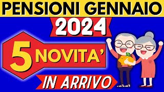 ✅PENSIONI 2024👉5 NOVITA❗️DATE PAGAMENTI➕PEREQUAZIONE➕AUMENTO 54➕PENSIONI MINIME➕ALIQUOTE IRPEF [upl. by Ahseiym]