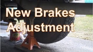 New Brake Shoe Adjustment [upl. by Quincy]