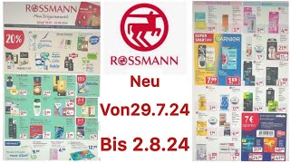 ROSSMANN Werbung Prospekt Angebote und Aktionen Gültig von 29724 bis 2824 [upl. by Yelich]