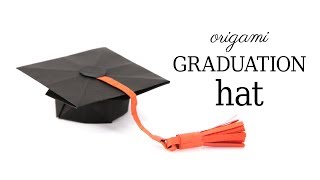 Origami Graduation Hat Tutorial  Paper Kawaii [upl. by Sallee]