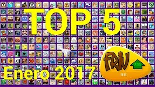 TOP 5 MEJORES JUEGOS FRIVCOM DE ENERO 2017 [upl. by Dougherty]