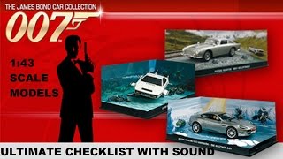 JAMES BOND CAR COLLECTION Checklist guide all 137 issues [upl. by Vinaya]