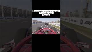 Insane doubleovertake for the win  F1 24 online race  Australia f1 f1shorts formula1 f124 [upl. by Annawat96]