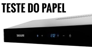 Depurador Suggar Slim Touch  Teste do Papel e Iluminação  Lançamento 2020 [upl. by Kcirre]