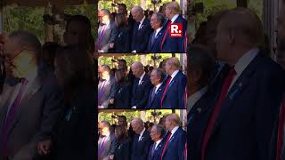 911 Memorial Service Kamala Harris And Donald Trump Spotted Shaking Hands [upl. by Atinor]