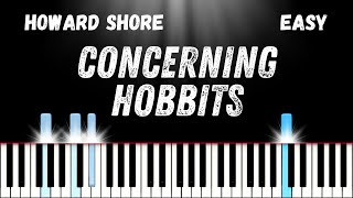 How To Play ‘Concerning Hobbits’ by Howard Shore  Easy Piano Tutorial [upl. by Saimerej]