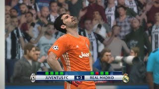 Juventus vs Real Madrid Uefa Champions League Final  PES 2017 Penalty Shootout [upl. by Ellesig636]