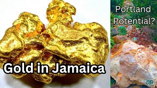 Gold in Jamaica  Portland Potential Geology Cues  Bellas Gate Reference [upl. by Lorollas]