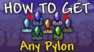 How to get Any Pylon in Terraria  How to obtain every pylon terraria [upl. by Sairu]