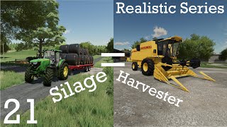 Silage  Harvester  E21  Realistic Series  Farming Simulator 22  FS22 [upl. by Droffig254]