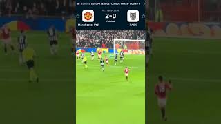 Manchester United vs Paok 20 Uefa Europa League 2024 manunited shorts football soccer MUFC [upl. by Nassah]