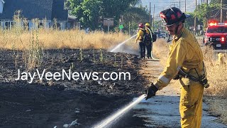 6202024 City of Hemet Ca Small Vegetation fire NewsHemetfirefirefighter [upl. by Nnyltiac]