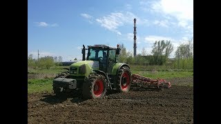 Agregatowanie pod kukurydze✓ Claas Ares 836 RZ amp Unia Max✓Niedomice 2017 [upl. by Ayocat]